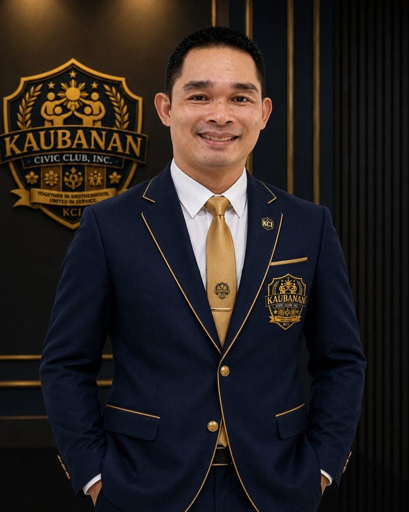 Portrait of Romeo D. Cabantugan, DSc-TIN in the Kaubanan Civic Club blazer